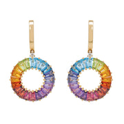 Circle Prong Earrings