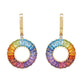 Circle Prong Earrings