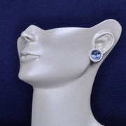 Cameo Swan Earrings with Diamonds