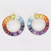 Rainbow Multi Curve Earrings