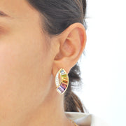 Sickle Rainbow Earrings