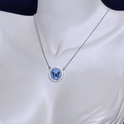 Cameo Butterfly Diamond Pendant