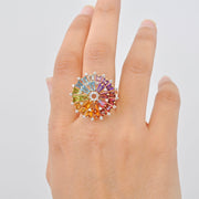 Rainbow Orbit Diamond Ring