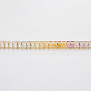 Tennis Bracelet: Rainbow Octagon Link Edition