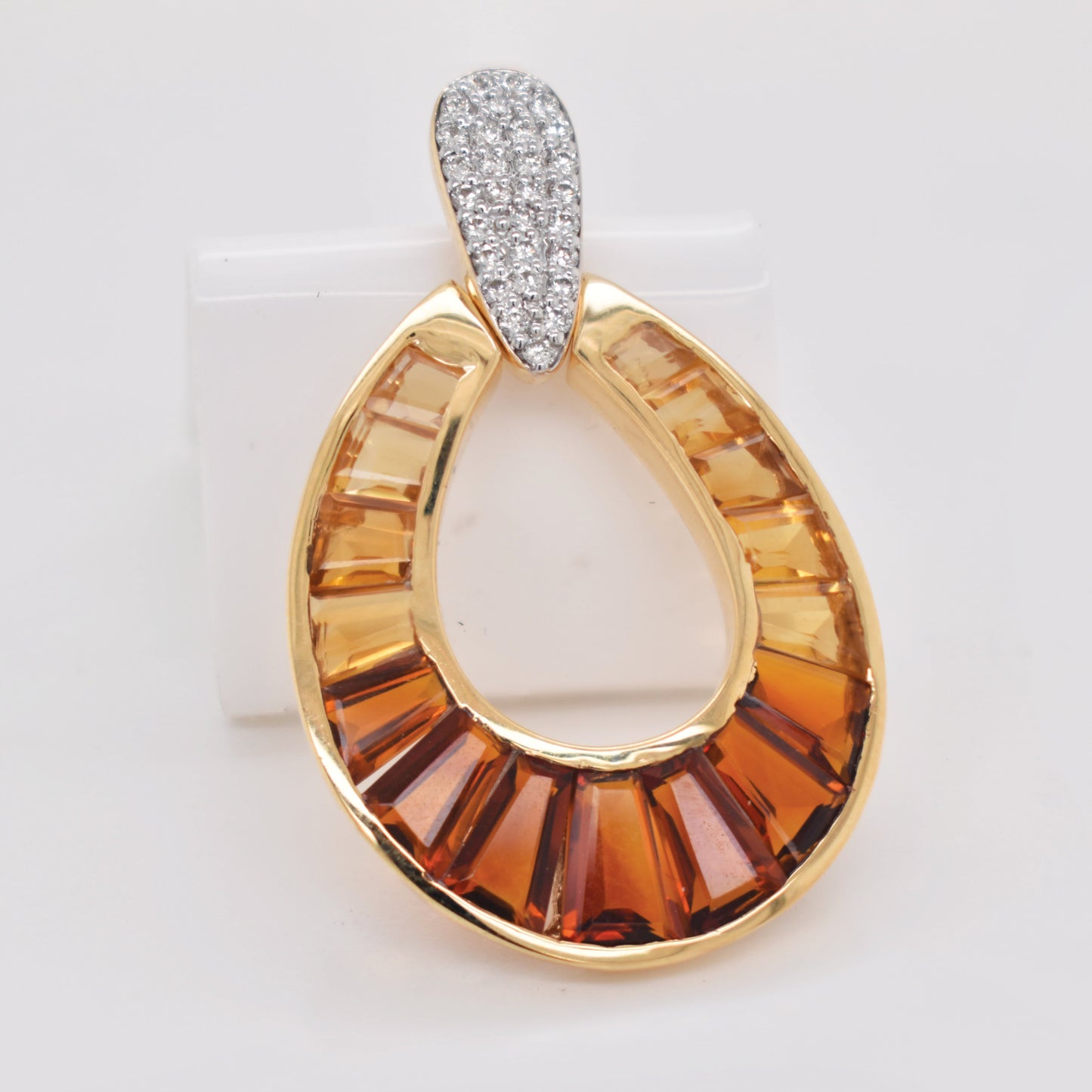 Citrine Doorknocker Pendant