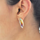 Sickle Rainbow Earrings
