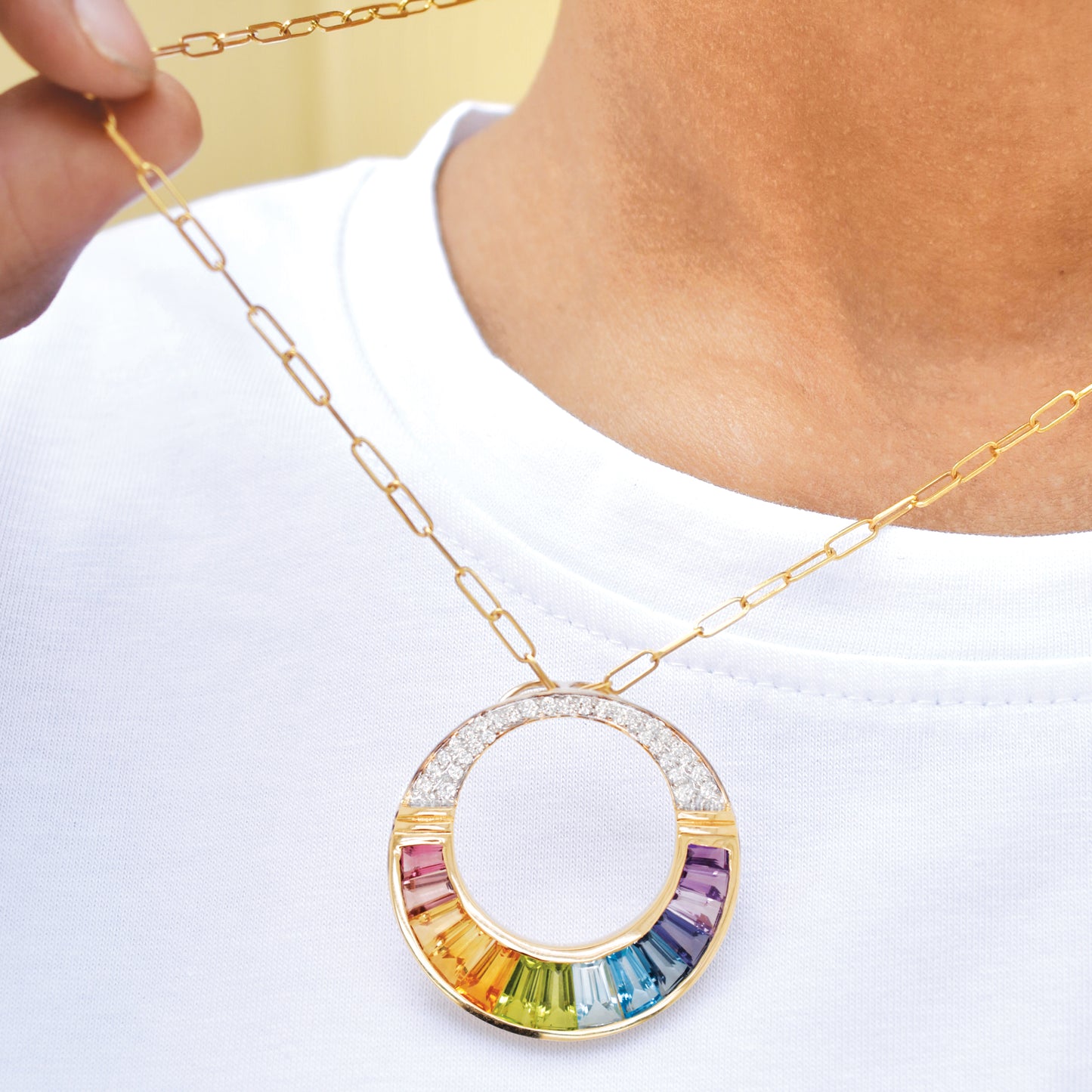 Multicolor Cleopatra Pendant