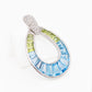 Doorknocker Blue Topaz Peridot Pendant