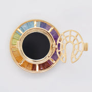 Cameo Medusa Rainbow Shirt Button