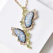 Butterfly Peridot Pendant
