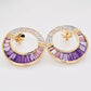 Amethyst Cleopatra Earrings