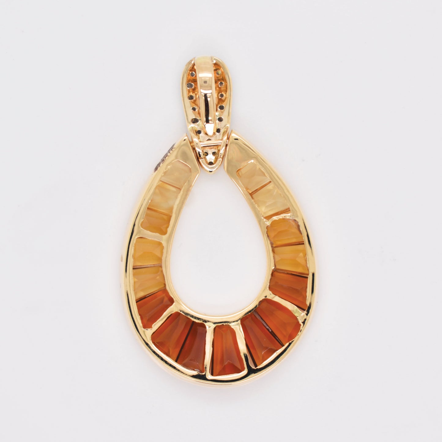 Citrine Doorknocker Pendant