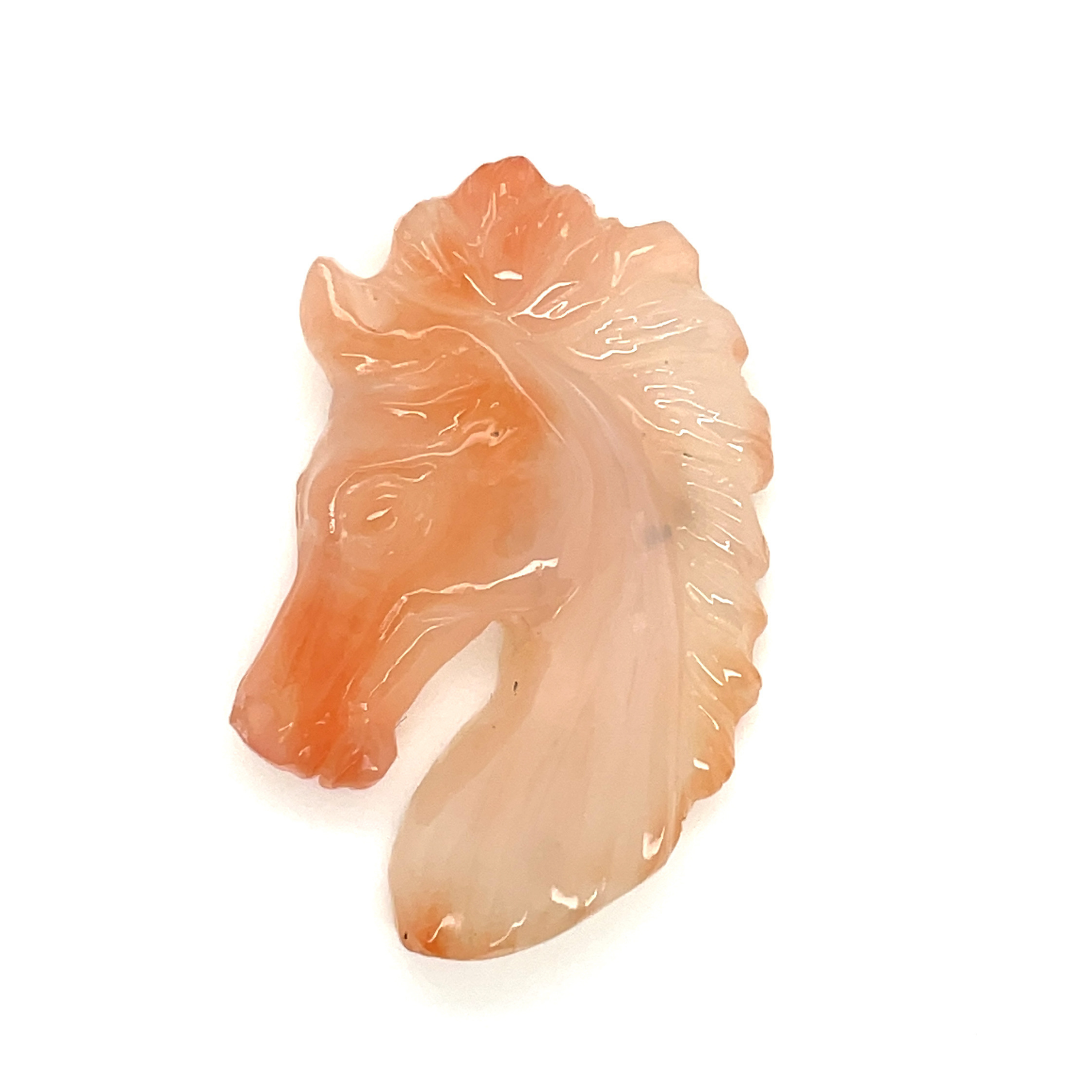 CARNELIAN HORSE FACE