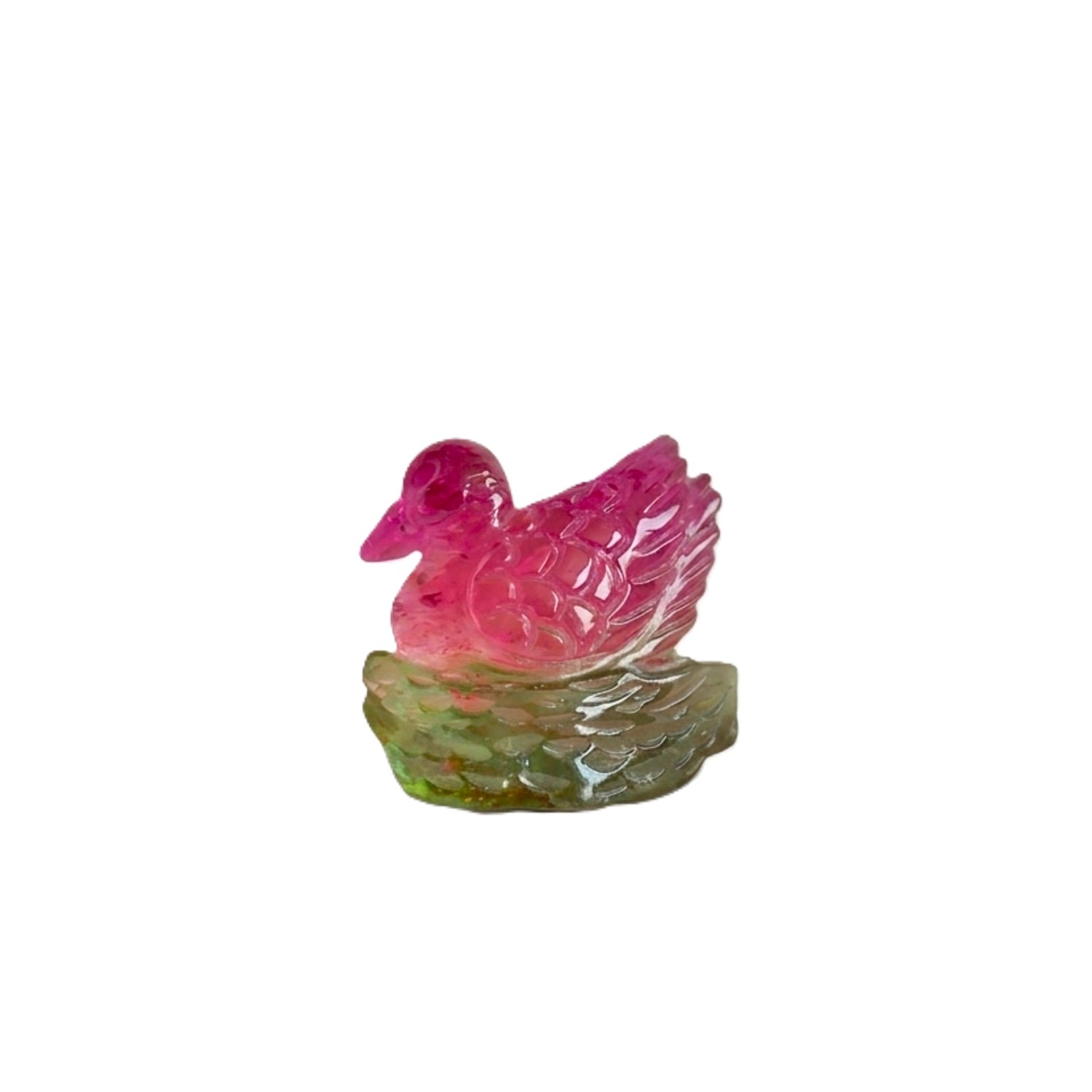 WATERMELON TOURMALINE SWAN