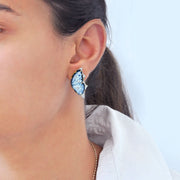 Butterfly Diamond Stud Earrings