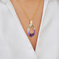 Doorknocker Amethyst Green Tourmaline Pendant