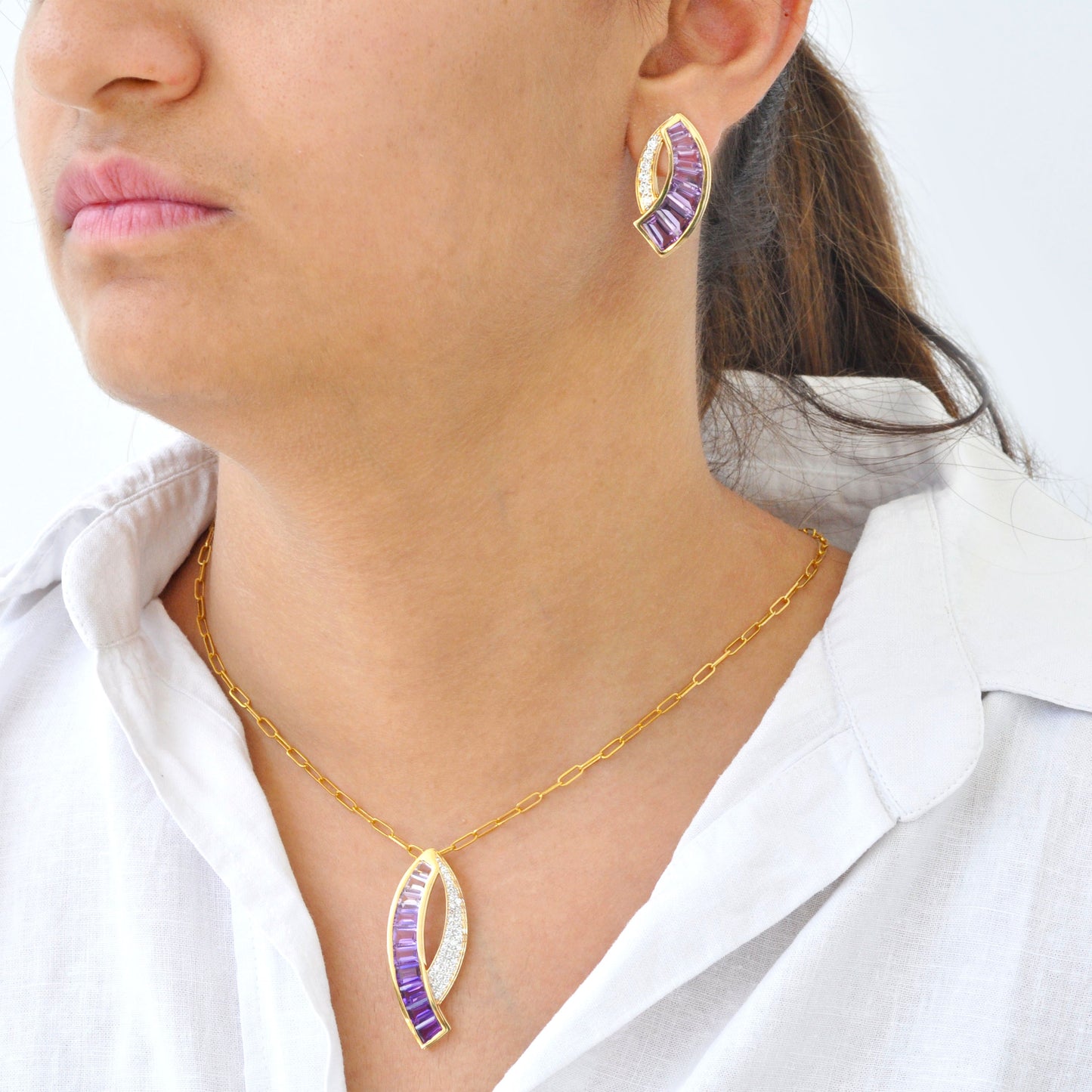 Sickle Amethyst Set