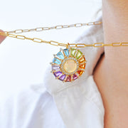 Circle Rainbow Ferris Wheel Pendant