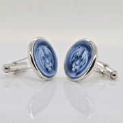 Tiger Agate Cameo Cufflinks
