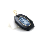 Onyx‑Agate pendant highlighting polished surfaces and edges