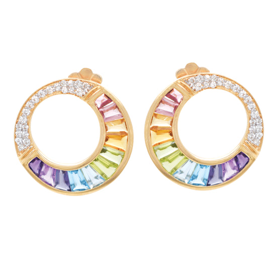 Multicolor Cleopatra Earrings
