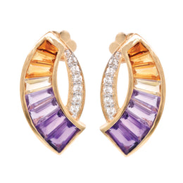 Sickle Ametrine Earrings