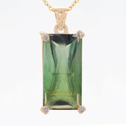 Eiffel Tower Green Tourmaline Pendant