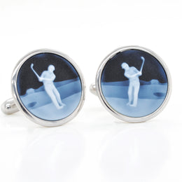 Sterling Silver Golf Cufflinks