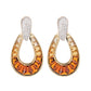 Citrine Doorknocker Earrings