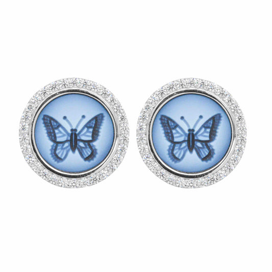 Butterfly Intaglio earrings