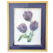 Tulip Amethyst Tourmaline Iolite Gemstone Rough Wall Painting