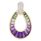 Doorknocker Amethyst Green Tourmaline Pendant
