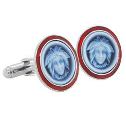 Cufflinks Medusa Cameo