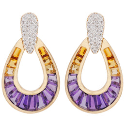 Doorknocker Ametrine Earrings