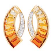 Sickle Citrine Earrings