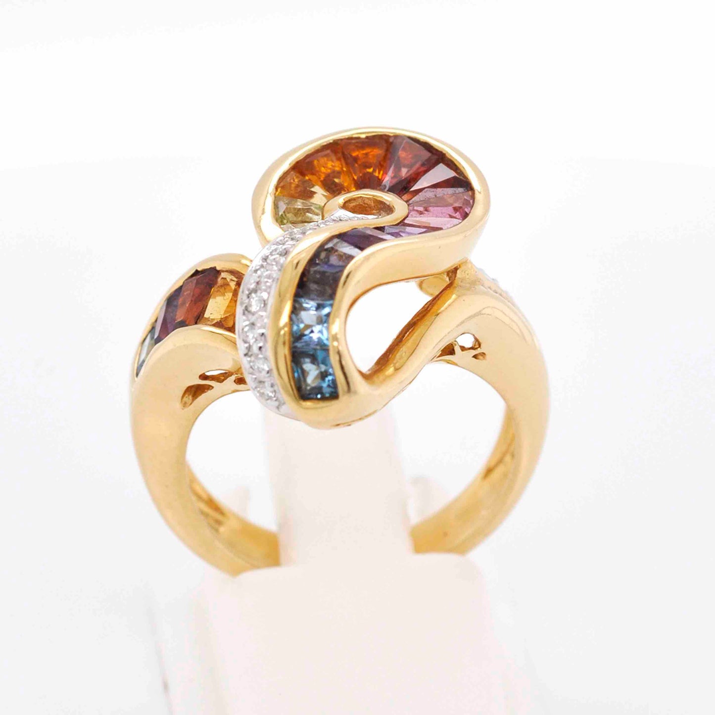 Designer rainbow ring