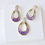 Doorknocker Amethyst Green Tourmaline set