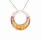 Unique Citrine Pink Tourmaline Necklace