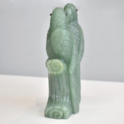 1.04 Kg Natural Aventurine Love Birds Hand-Carved Sculpture Figurine Home Decor