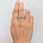 Blue Topaz Eternity Band Ring