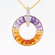 Circle Ametrine Pendant