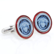 Cufflinks Medusa Cameo