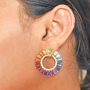 Rainbow Multi Curve Earrings