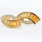 Sickle Citrine Earrings
