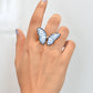 14K Gold Butterfly Cocktail Ring