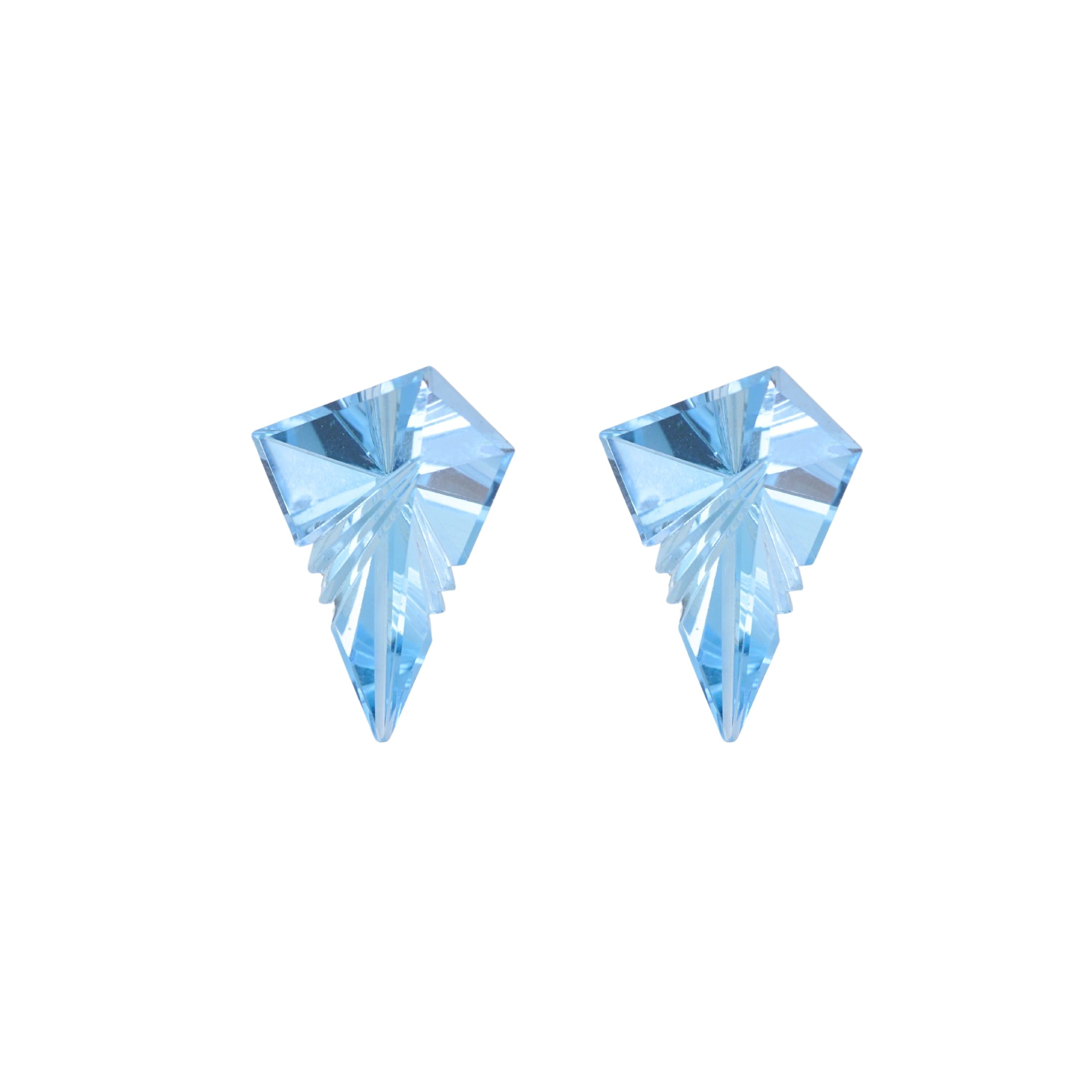 Blue Topaz Prism (Pair)