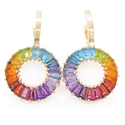 Circle Prong Earrings