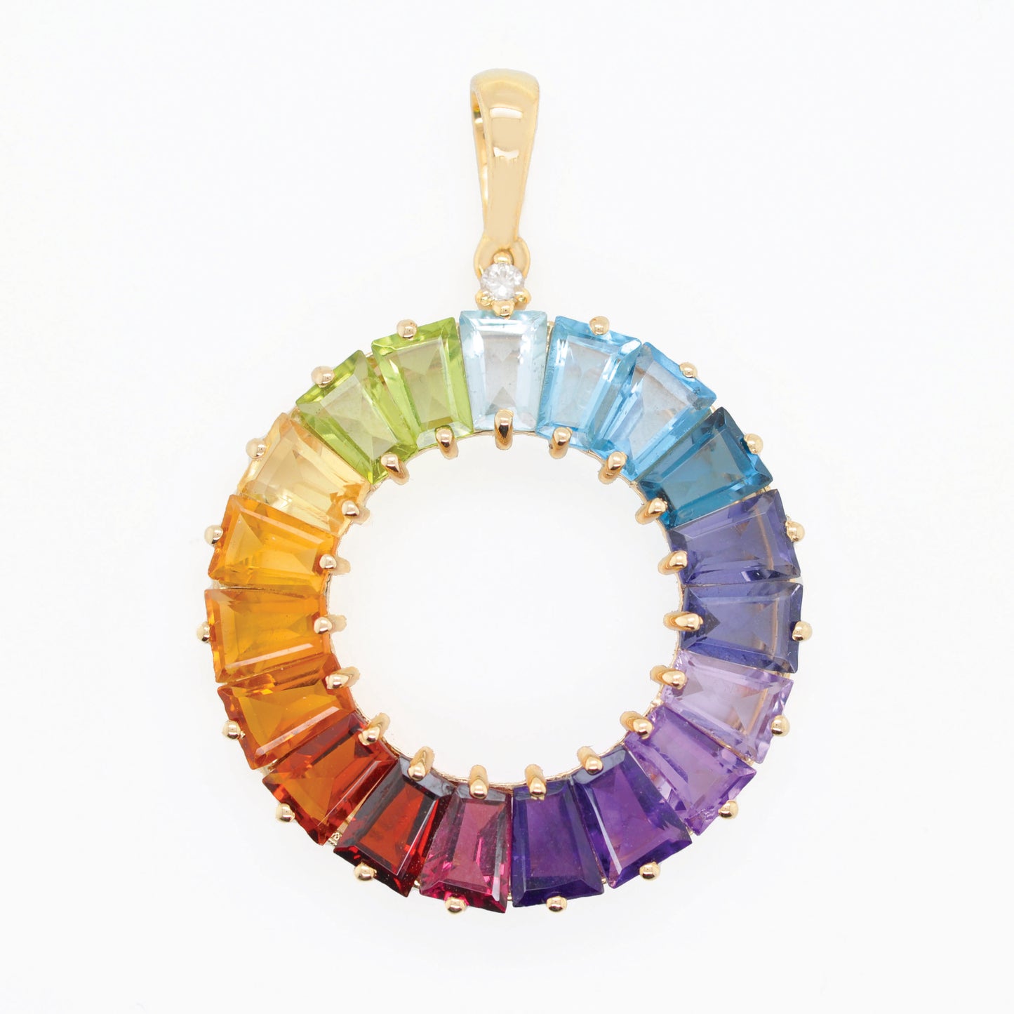 Circle Prong Pendant