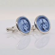 Tiger Agate Cameo Cufflinks