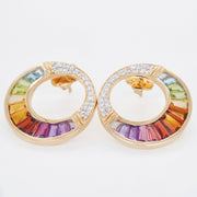 Cleopatra Rainbow Stud Earrings